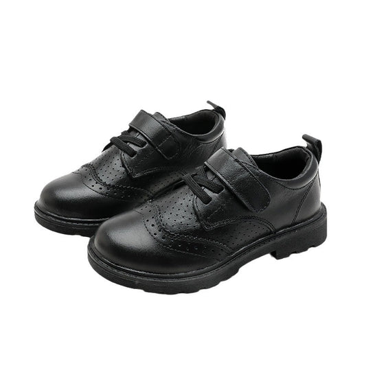 British Style Cowhide Leather Shoes for Boys Children's Hollowed Out Fashionable Brit | Ectron Online