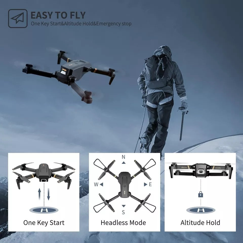 UK 4DRC V4 Foldable Mini Drone With Camera 4K 1080P HD Drone ,3 Batteries,Drones For Adults Kids,Remote-controlled Quadcopter,Logistics Is Randomly Sent By Evri,Royal Mail,Amazon Logistics,
