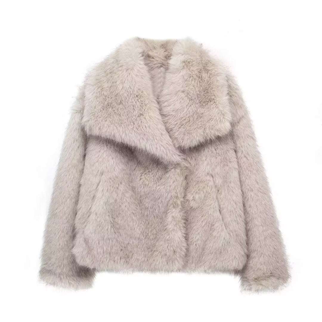 Fashion Plush Outwear Winter Plush Coat | Ectron Online