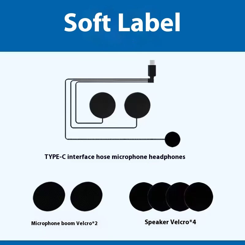 Helmet Bluetooth Headset Y10 Intercom Built-in Integrated Waterproof Motorcycle Take-out Rider Full Face Helmet Half Helmet High Sound Quality