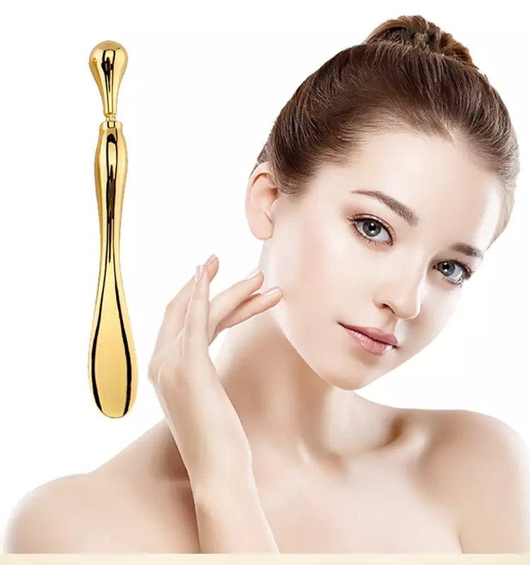 Eye Cream Stick Roller For Face Metal Spatula Puff Applicator Eye Cream Massager Facial Cream Massage Sticks Eye Metal Makeup Spatula Eye Wand 10cm - Ectron Online