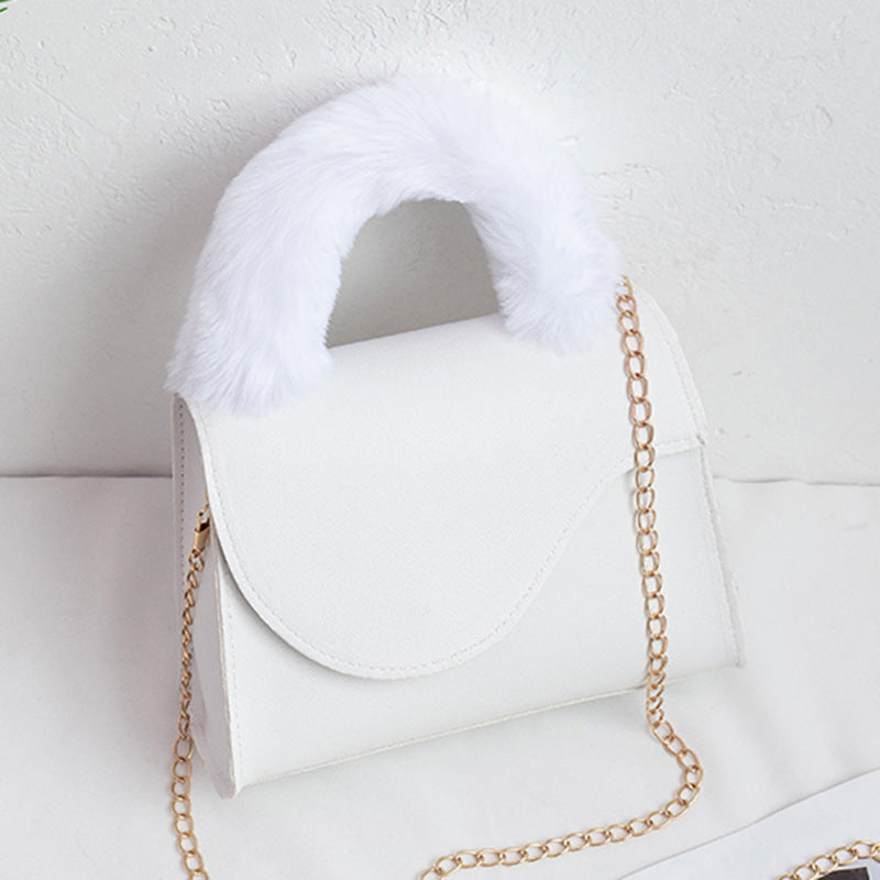 Plain Mao Wrist Chain Mobile Phone Bag