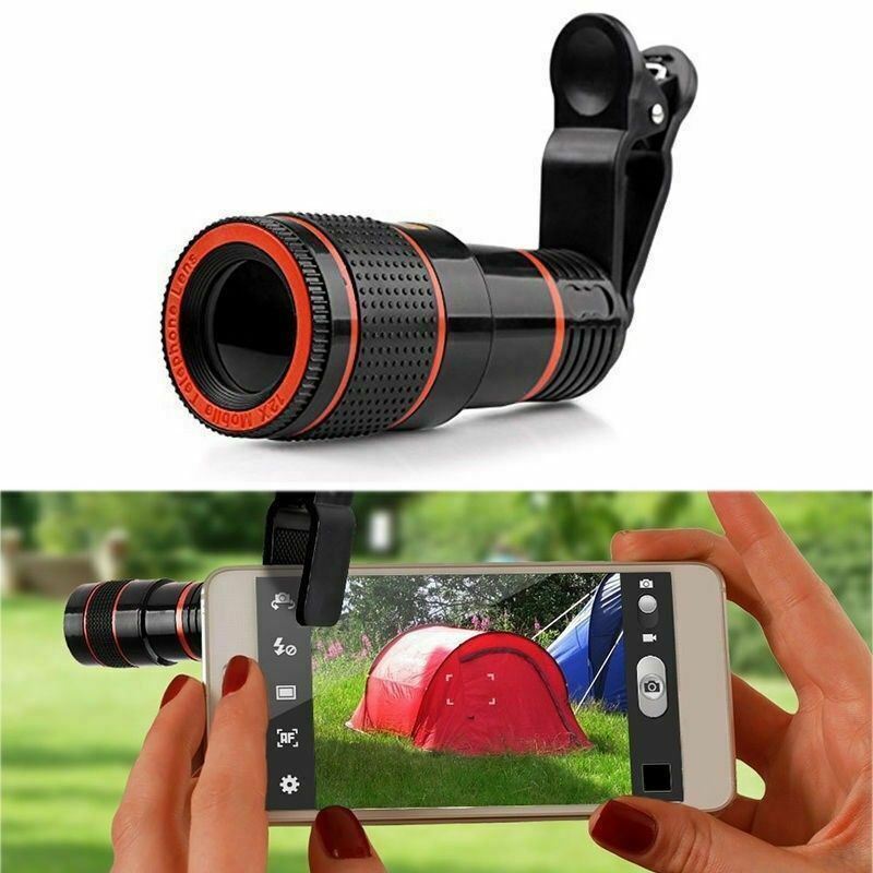 HD 8X Clip On Optical Zoom Telescope Camera Lens For Universal Mobile Cell Phone - Ectron Online