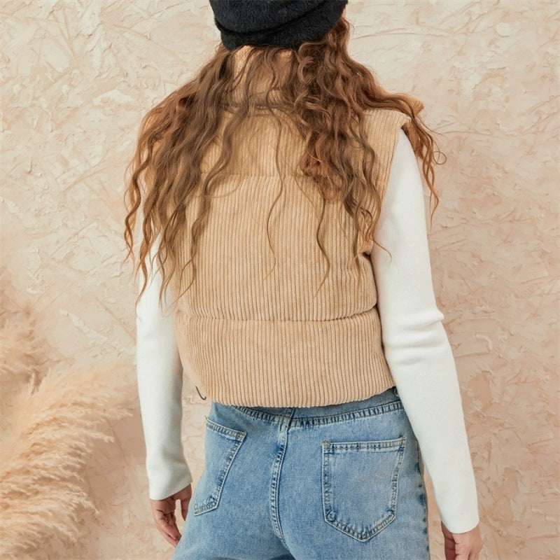 Women's Sleeveless Cotton-Padded Vest