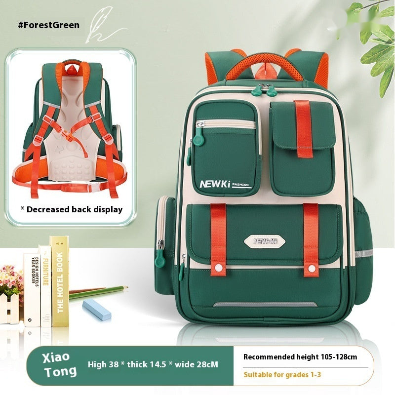 Children's Spine Protection Good-looking Multi-compartment Burden Reduction Schoolbag