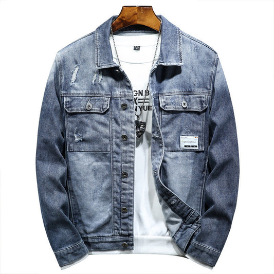 Men's Ins Trendy Loose Denim Coat Denim Coat Men's Ins Trendy Loose Plus S | Ectron Online