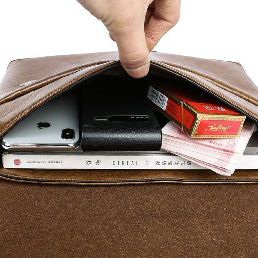 Men's PU Leather Briefcase & Shoulder Bag | Business Casual Business Casual Pu One Shoulder Diagonal | Ectron Online