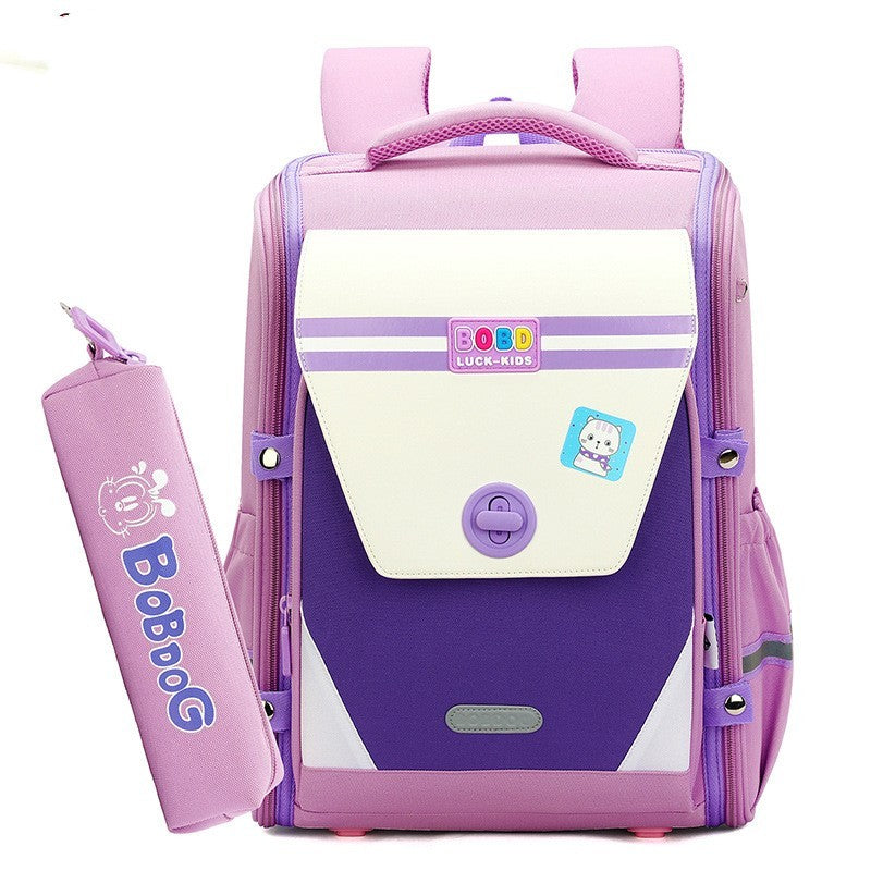 Children's Schoolbag Primary School Spine Protection Burden Reduction