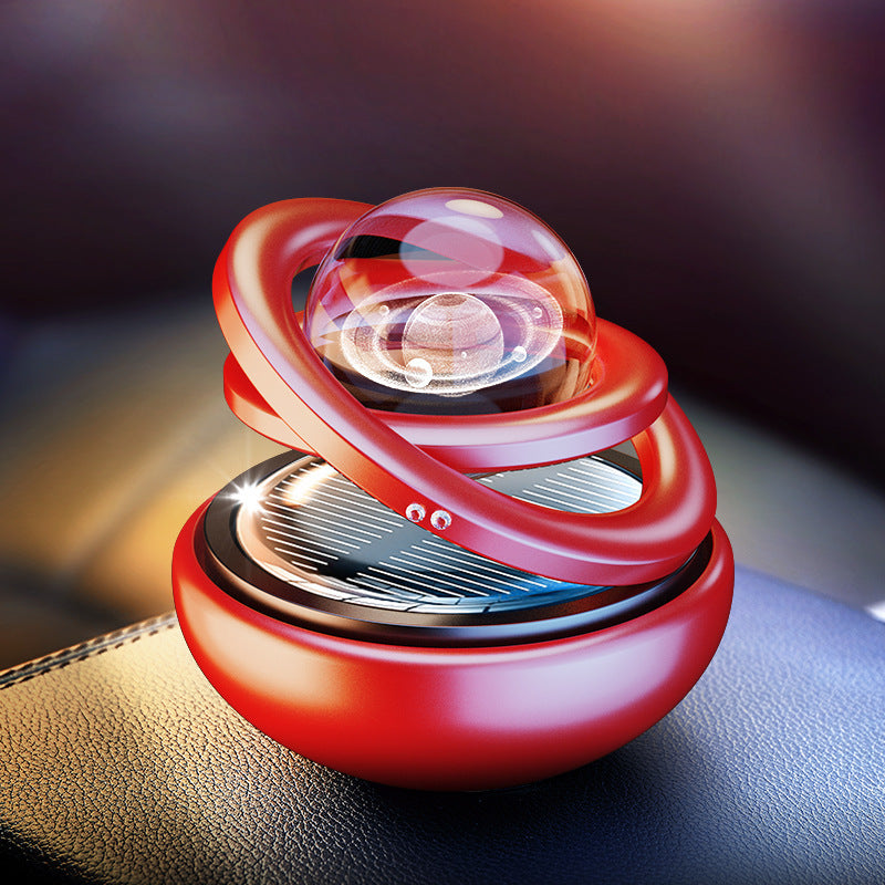 Solar Rotating Car Aroma Decoration Aluminum Alloy - Ectron Online
