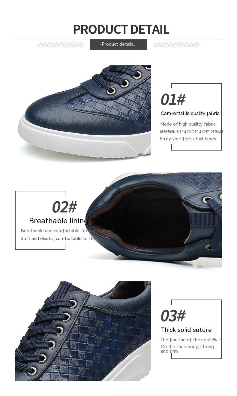 New Men's Large Size Casual Sneakers Trendy Wild White Shoes
