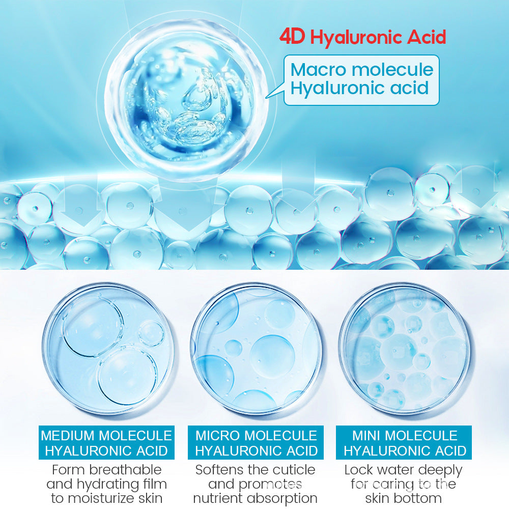 Hyaluronic Acid Face Serum Anti-Aging Shrink Pore Whitening Moisturizing Face Cream Dry Skin Care - Ectron Online