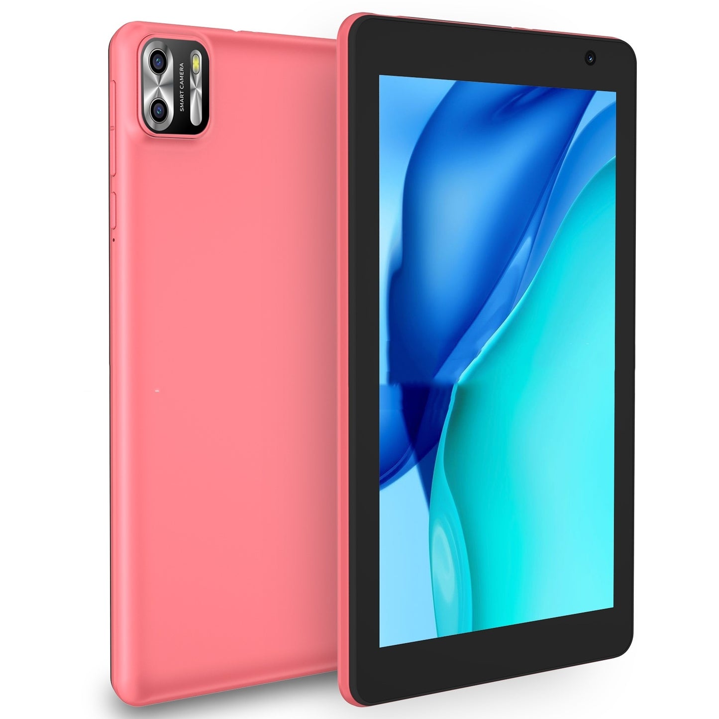 An 8-inch tablet PC displaying multiple app icons on its screen, indicating Android operating system, with text highlighting 8GB RAM, 64GB storage, and 1TB expandable storage.