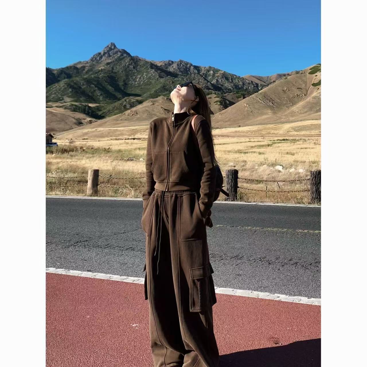 Women's American Retro Sportswear Suit