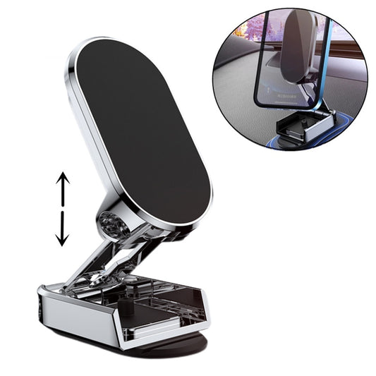 360° Rotating Car Mount: Foldable & Magnetic for All Phones Rotate Metal Magnetic Car Phone Holder | Ectron Online