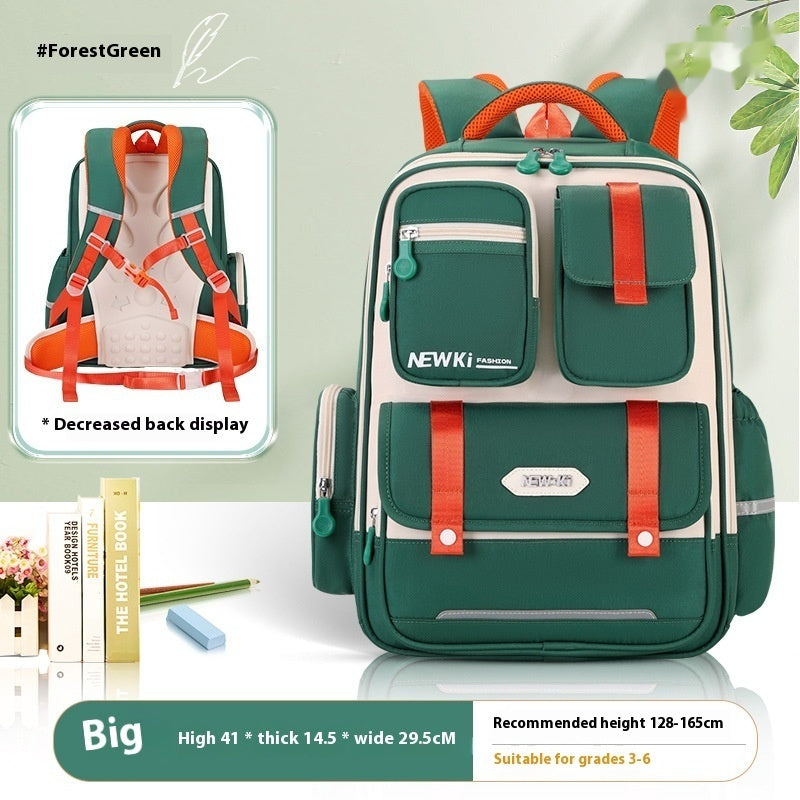 Children's Spine Protection Good-looking Multi-compartment Burden Reduction Schoolbag