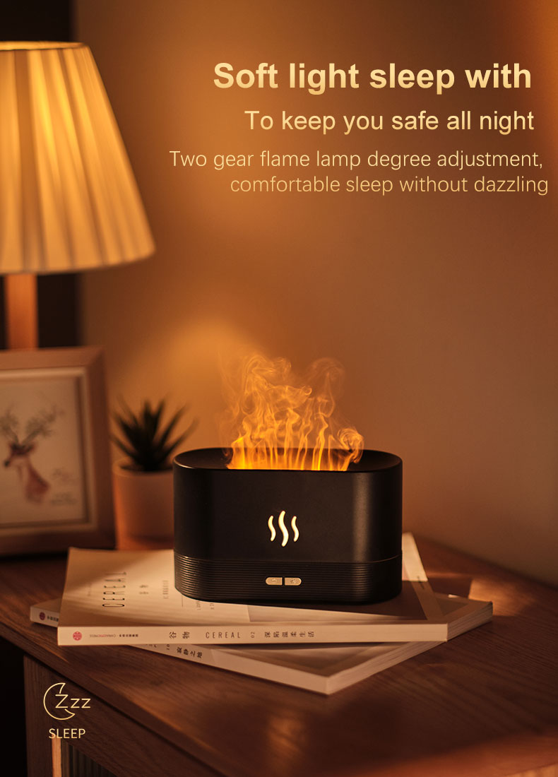 Drop Shipping Factory Direct Sale Fire Flame Humidifier Aroma Diffuser 2022 Air Essential Oil Ultrasonic Humidifier - Ectron Online