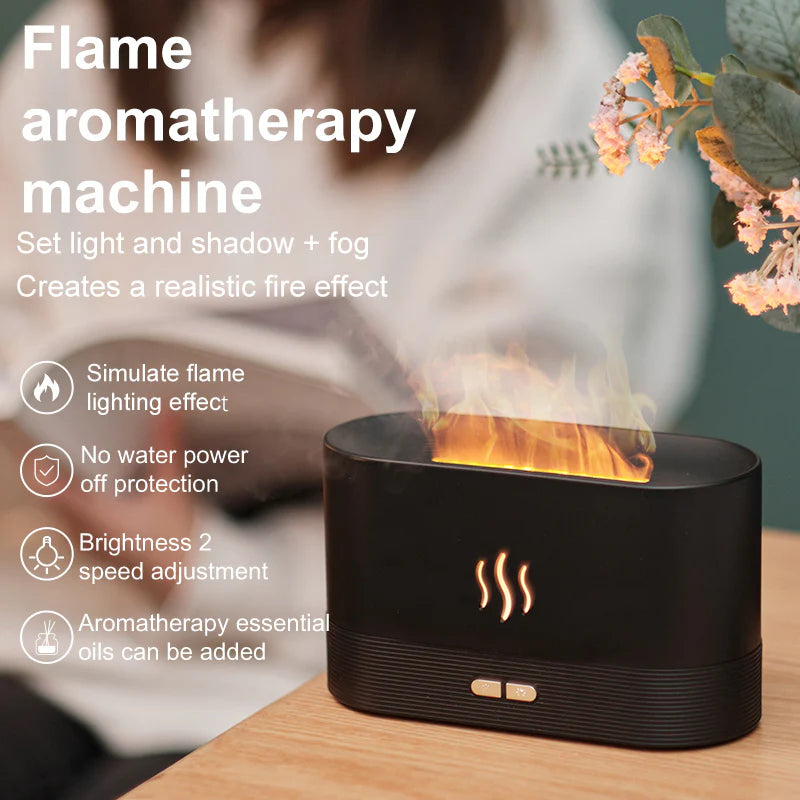 Drop Shipping Factory Direct Sale Fire Flame Humidifier Aroma Diffuser 2022 Air Essential Oil Ultrasonic Humidifier - Ectron Online