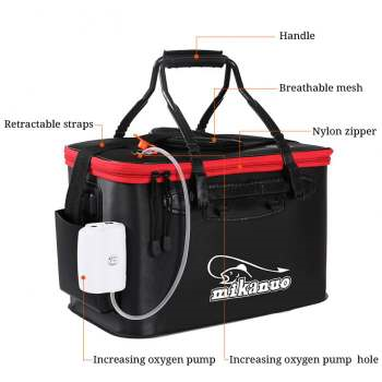 EVA Portable Fishing Bag Folding Thicken Live Fishing Box Tank Bucket Camping Fishing Tackle Fishbox Storage Bag - Ectron Online