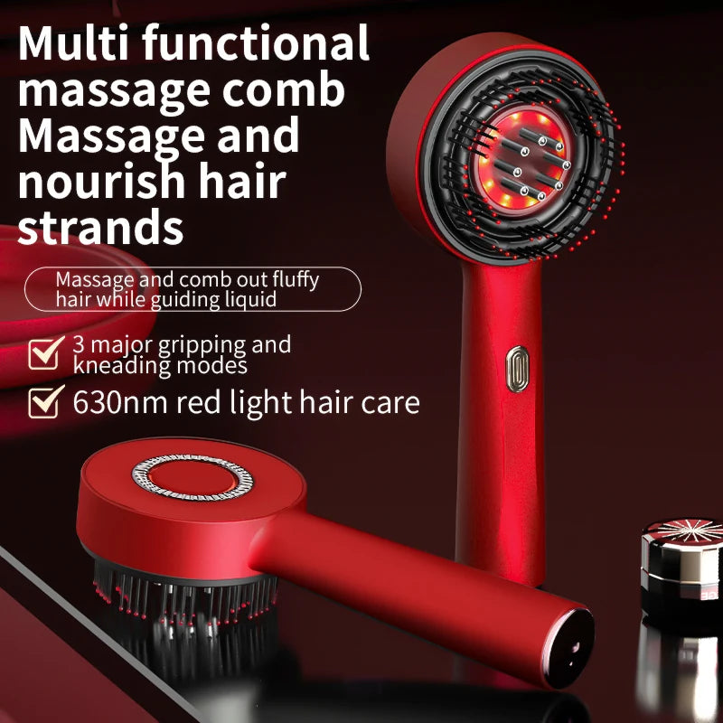 Electric Vibration Massage Comb Portable Hair Follicle Comb Scalp Oil Liquid Applicator Head Massager Hair Growth Anti Loss Care - Ectron Online