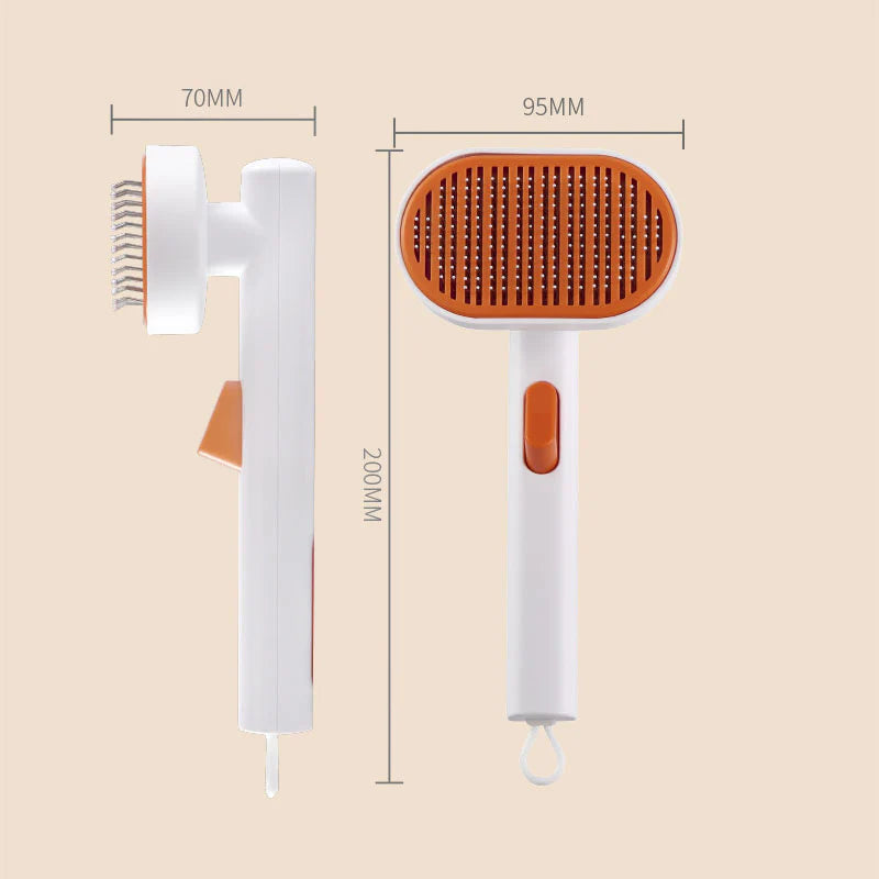 Pet comb, pet hair removal brush, cat and dog comb, automatic hair removal and beauty brush - Ectron Online