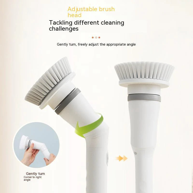 Electric Scrubber Cleaning Wall Long Handle Elbow Telescopic Multifunction Cleaning Brush - Ectron Online