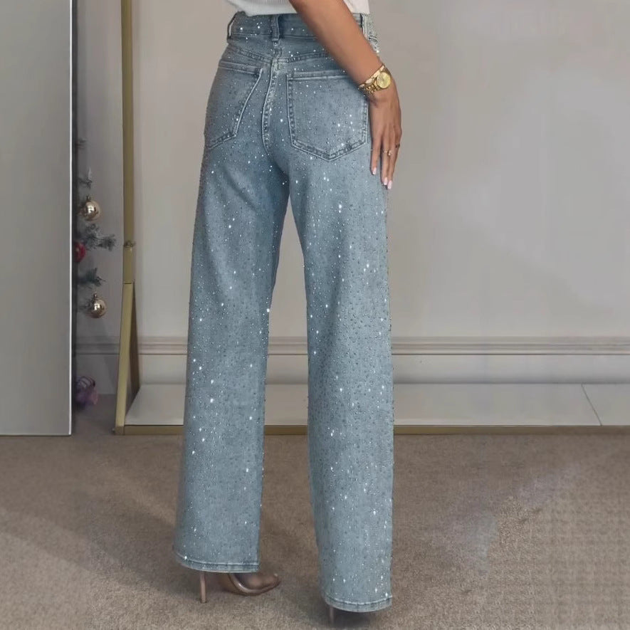 high waist straight leg dress pants