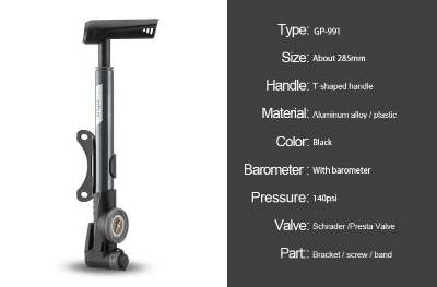 High-pressure bicycle pump - Ectron Online