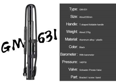 High-pressure bicycle pump - Ectron Online