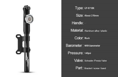 High-pressure bicycle pump - Ectron Online