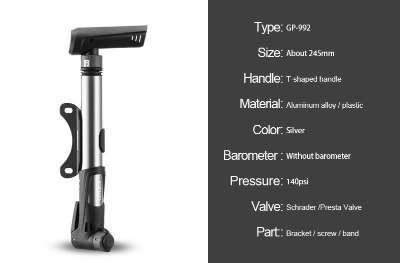 High-pressure bicycle pump - Ectron Online