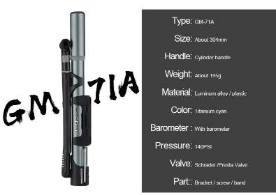 High-pressure bicycle pump - Ectron Online