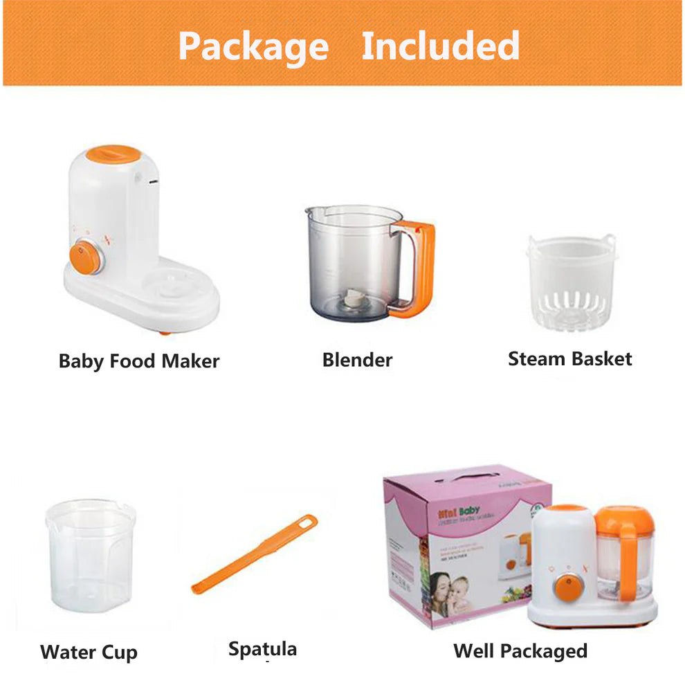 Multi-function Baby Food Processor Smart Infant Milk Warm Baby Food Cooking Blenders - Ectron Online