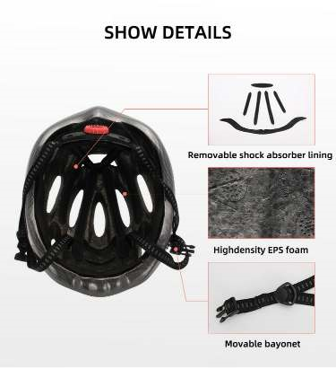 Intelligent steering helmet led bicycle equipment - Ectron Online