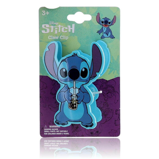 Kids Stitch light blue hair claw clip with purple accents, Disney