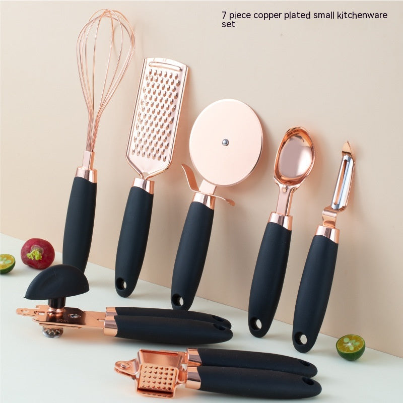 Kitchen Household Peeler Gadget Copper Plating Set - Ectron Online