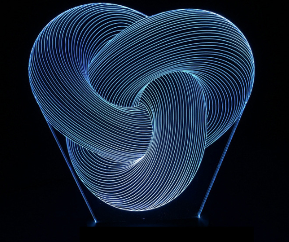 Twist Abstract LED 3D Night Light Touch Colorful Acrylic 3D Table Lamp Decoration Lighting Baby Sleeping Mood Lamp Best Gift - Ectron Online