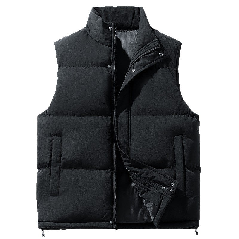 men's plus size warm down cotton vest