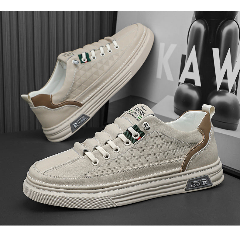 mens breathable leather shoes