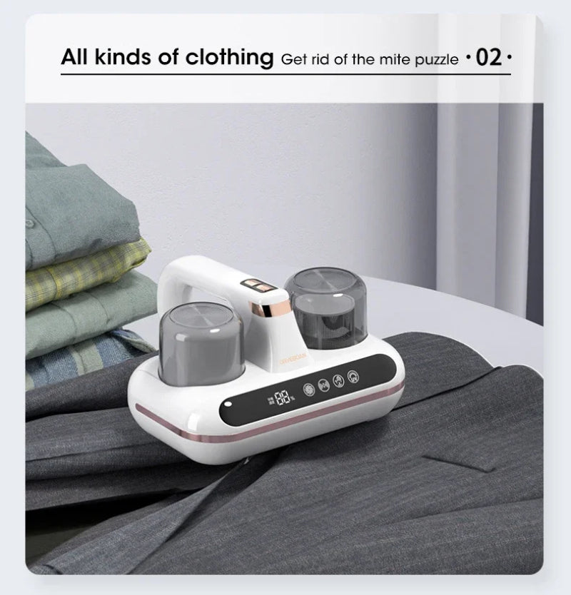 New Mattress Vacuum Mite Remover Cordless Handheld Cleaner Powerful Suction For Cleaning Bed Pillows Home Supplies - Ectron Online