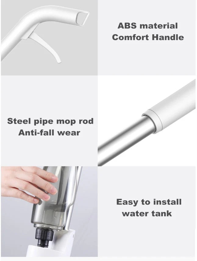 Origine Xiaomi Deerma Pulvererisation D''eau Balayeuse Mijia Nettoyant Pour Plancher En Fiber De Carbone Vadrouilles 360 Rotation Tige 350 Ml R Servoir Pilation Vadrouille - Ectron Online