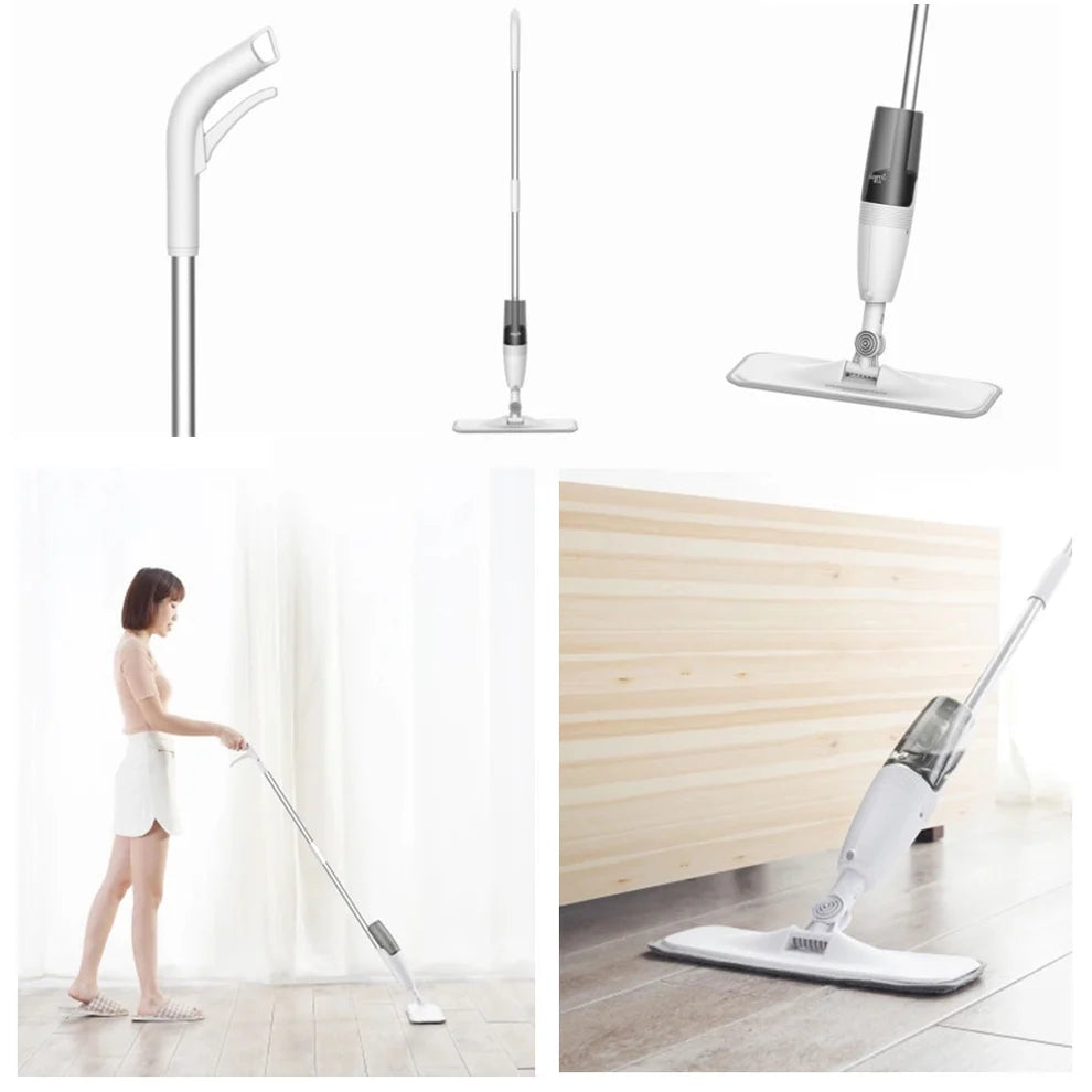 Origine Xiaomi Deerma Pulvererisation D''eau Balayeuse Mijia Nettoyant Pour Plancher En Fiber De Carbone Vadrouilles 360 Rotation Tige 350 Ml R Servoir Pilation Vadrouille - Ectron Online