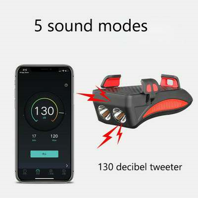 Motorcycle Bicycle Phone Holder Support Charging For Cell Phone With Bike Bell Power Bank Bicycle Front Lamp Flashlight - Ectron Online