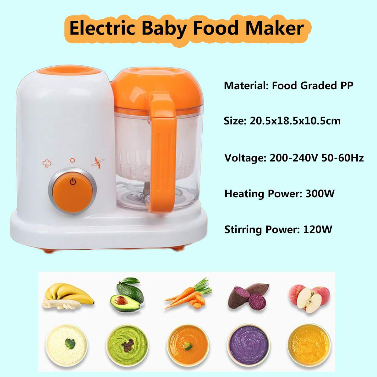 Multi-function Baby Food Processor Smart Infant Milk Warm Baby Food Cooking Blenders - Ectron Online