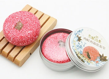 natural plant shampoo
red