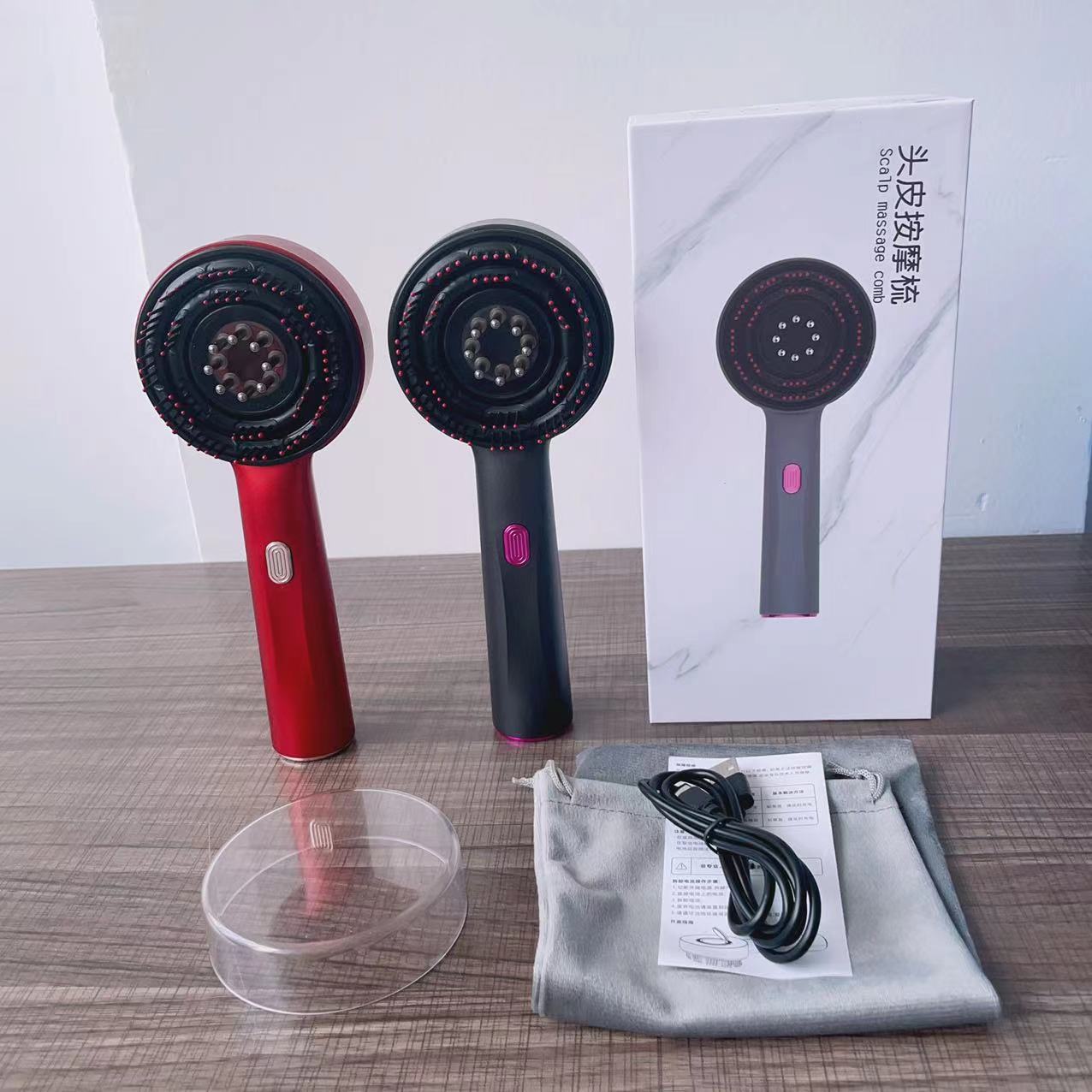 Electric Vibration Massage Comb Portable Hair Follicle Comb Scalp Oil Liquid Applicator Head Massager Hair Growth Anti Loss Care - Ectron Online