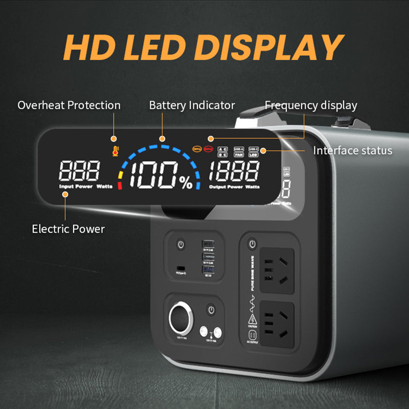 Outdoor Energy Storage Power Supply Large Capacity Car Mobile Power - Ectron Online