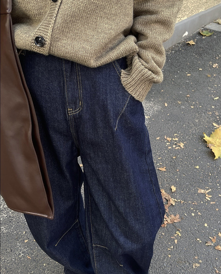 plus size high waist wide leg jeans