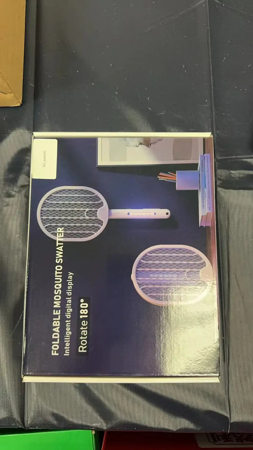 Foldable Electric Fly Swatter - Bug Zapper - Rechargeable Fly Zapper Racket Rotatable Handle Design with 3-Layer Safety Mesh - Ectron Online