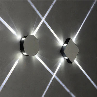 Cross Star Light Bar KTV Project Wall Lamp Decorative Modeling Lamp Outdoor Waterproof A Beam Of Light Wall Lamp - Ectron Online