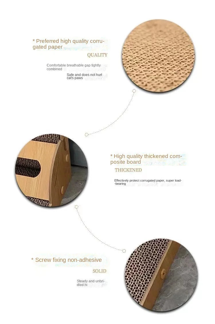 Furniture Cat Scratching Post L-shaped Cat scratch Board Wear-resistant Cat Scrapers Training Grinding Claw ToysCat Scratcher - Ectron Online